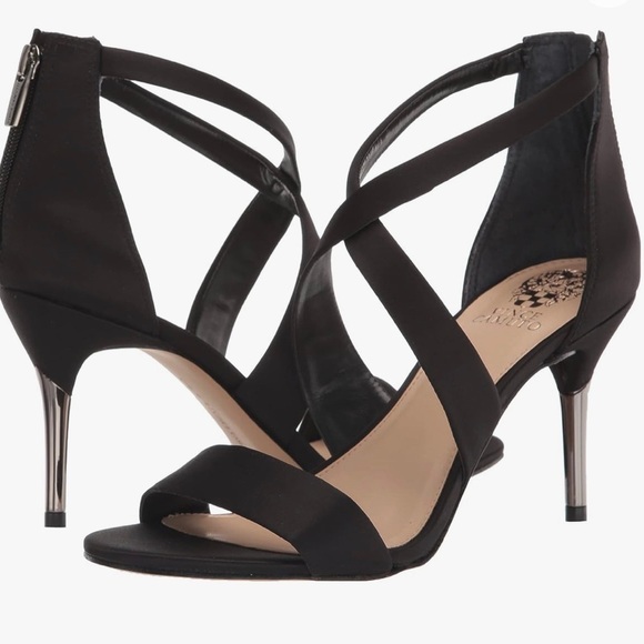 COPY - VINCE CAMUTO PASCALLIA HIGH HEEL BLACK DRESS SHOE BLACK NEW 10 MEDIUM - Picture 1 of 9